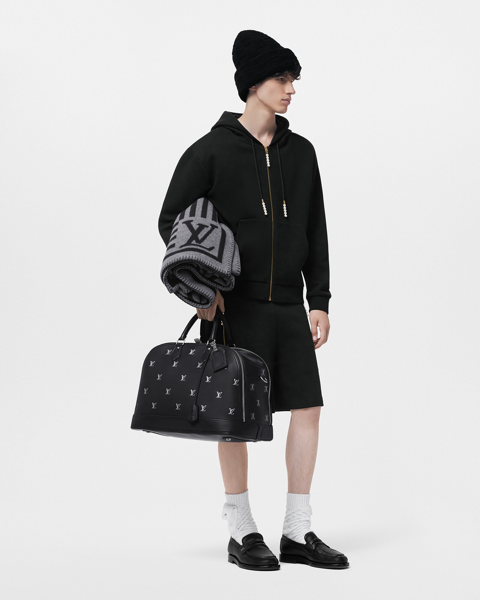 Embroidered Jersey Zip Through Hoodie - Ready-to-Wear | LOUIS VUITTON